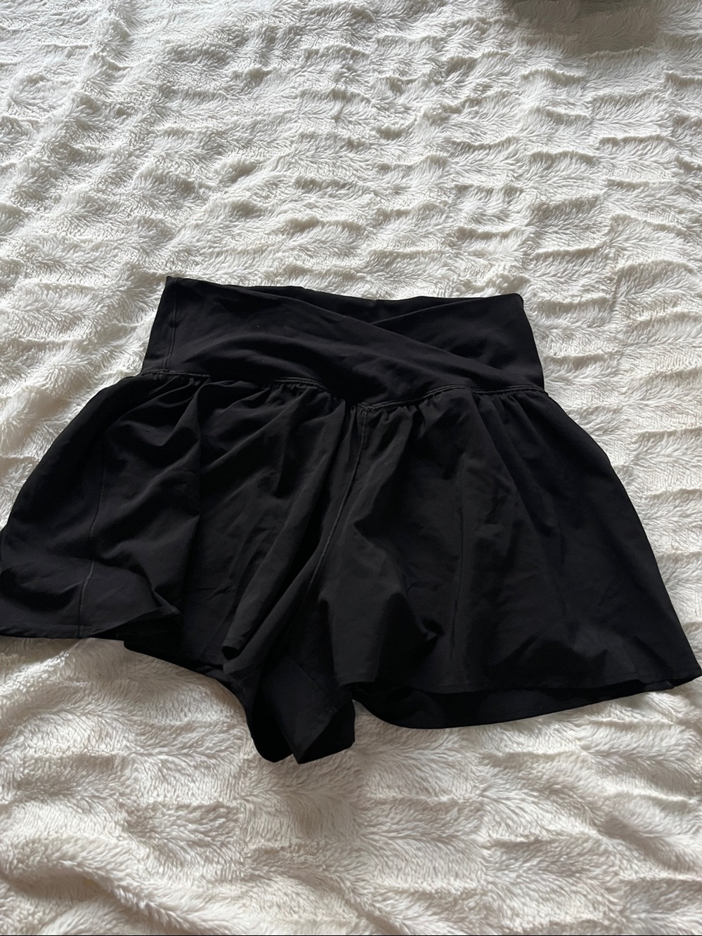 Offline By Aerie Real Me Women's Black Crossover Skorts Size M - Picture 1 of 6